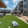faux grass with outdoor games