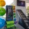 3 large balls for exercise and exercise machine