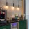 coffee bar and fridge