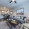 open concept living room adjacent to kitchen